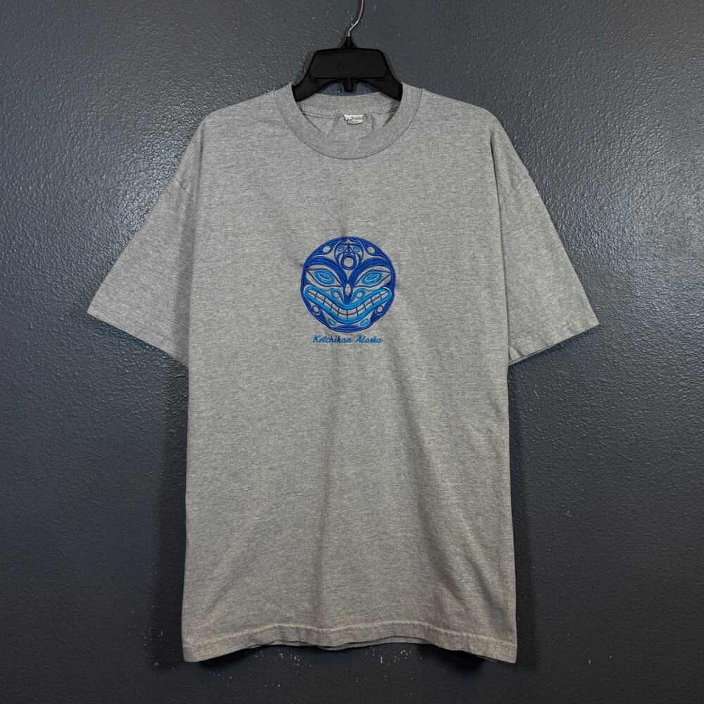 Aaa Alstyle XL men’s gray Ketchikan Alaska embroidered logo vintage t-shirt
